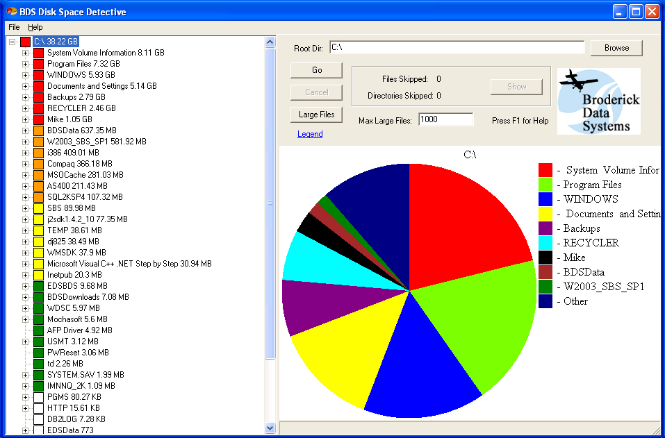 Disk Space Detective for Windows
